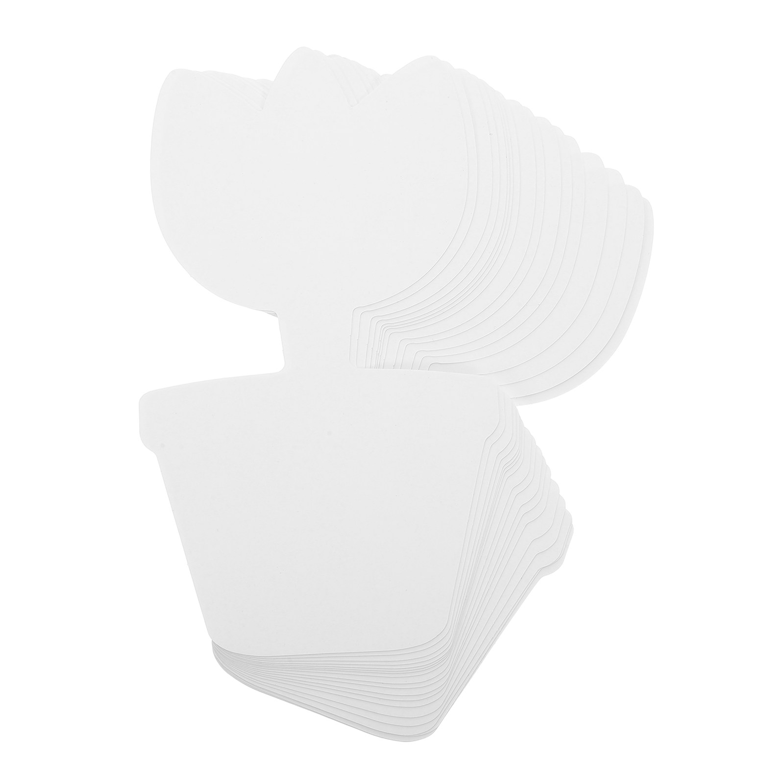 Art Craft Cardboard - 20 stuks DIY onbeschilderde bloempot-uitstekers van