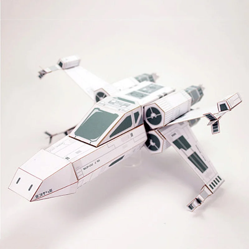 Art Craft Cardboard - X-WING Fighter Wit Papier Model Mini