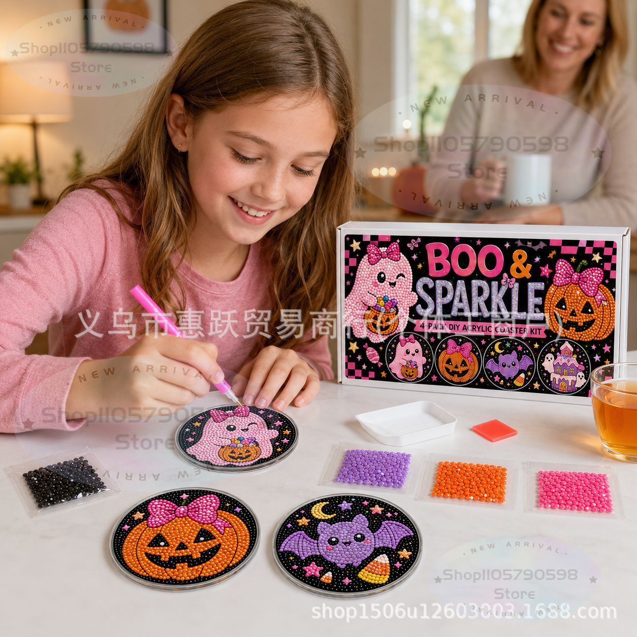 Halloween knutselavond diamant - Art Craft Kit recensie en prijs
