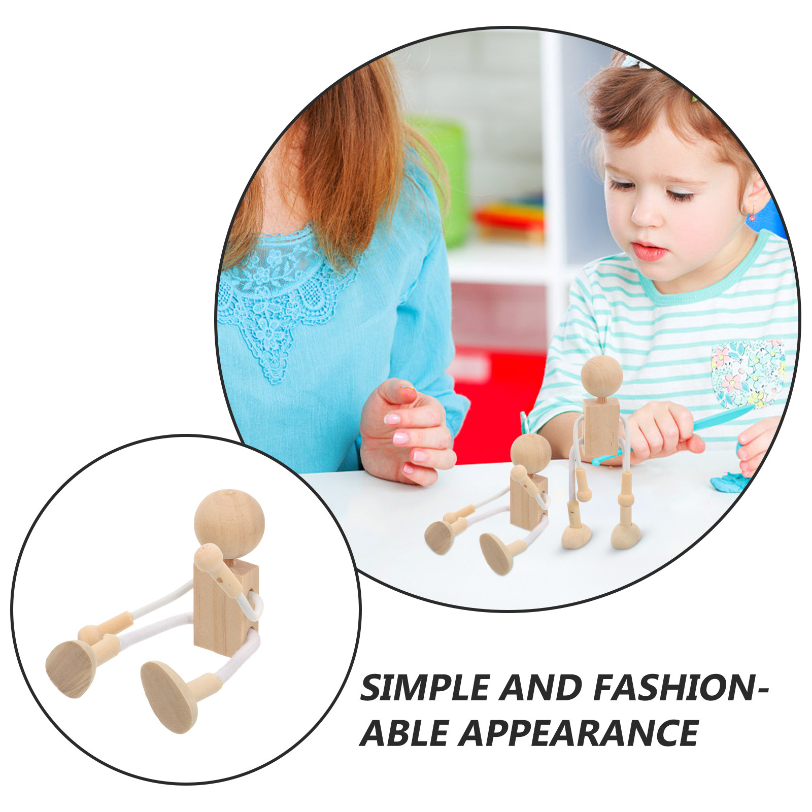 4-delige houten figuurtjes set - Art Craft Kit recensie en prijs