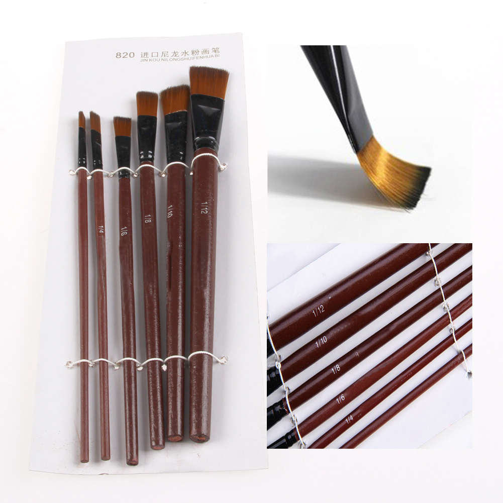 6Pcs Nylon Acryl Olie Verf Gou - Gouache Paint Set recensie en prijs