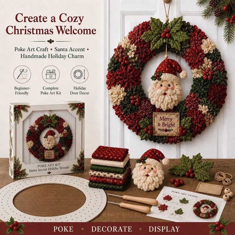 3D Kerst Stof Poke Art Kit, Ke - Art Craft Kit recensie en prijs