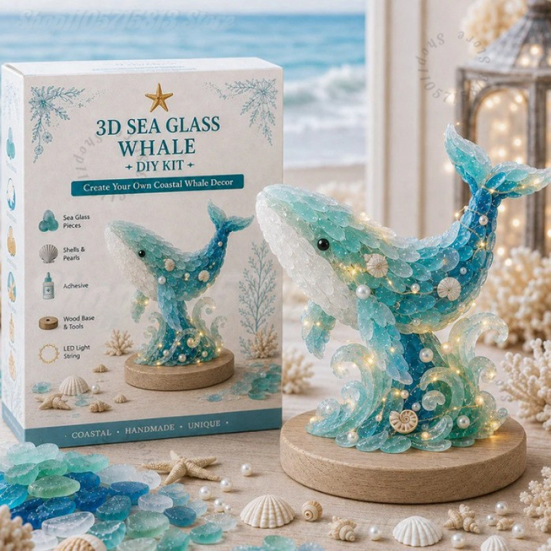 Kerst DIY Zee Glas Ambachtelij - Art Craft Kit recensie en prijs